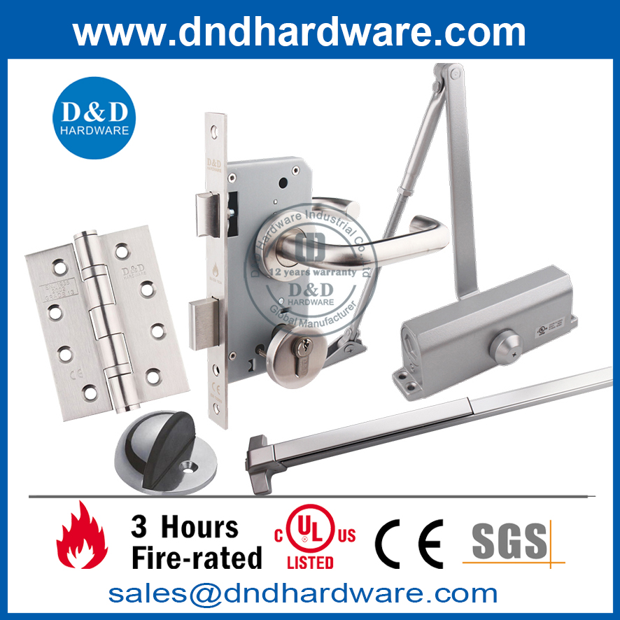 UL Listed Grade 316 Fire Rated Bearing Hinge for Wooden Door-DDSS001-FR-4X3X3