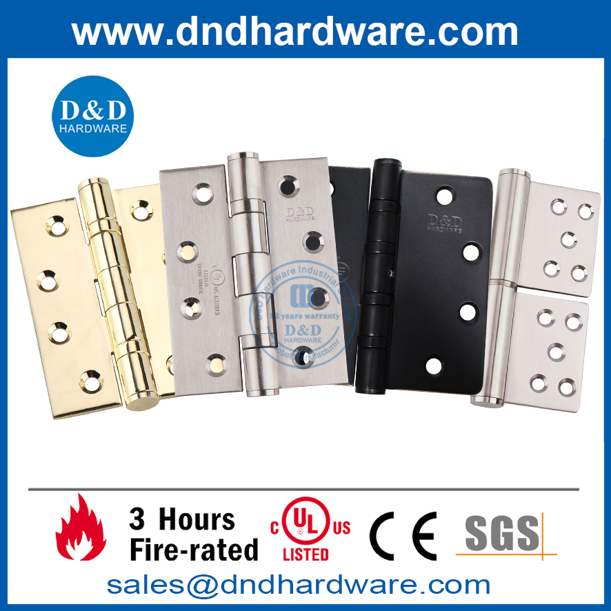 UL Listed Grade 316 Fire Rated Bearing Hinge for Wooden Door-DDSS001-FR-4X3X3